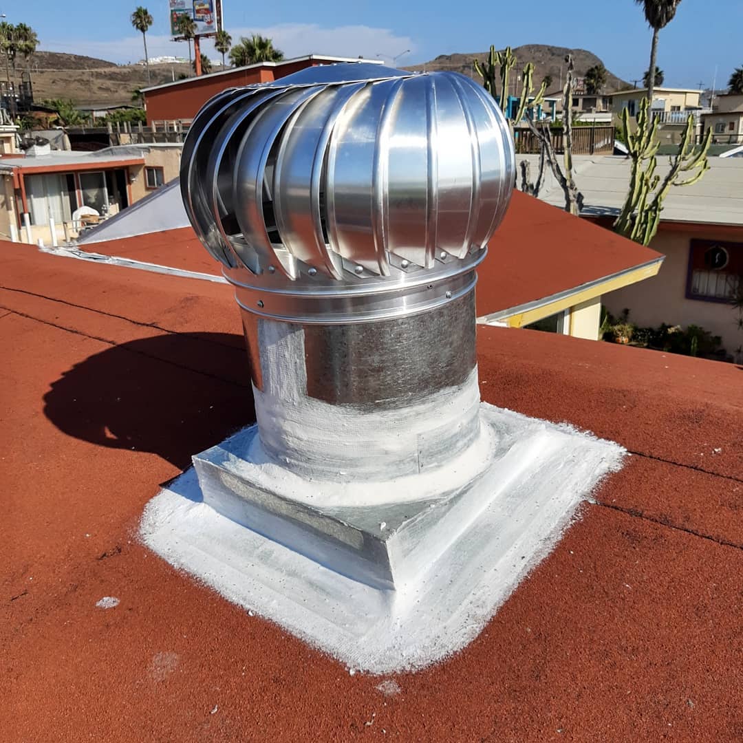Installation of wind extractors